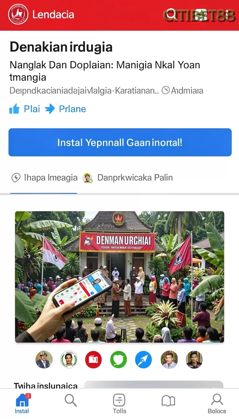 Cuplikan layar VIP188 — halaman utama